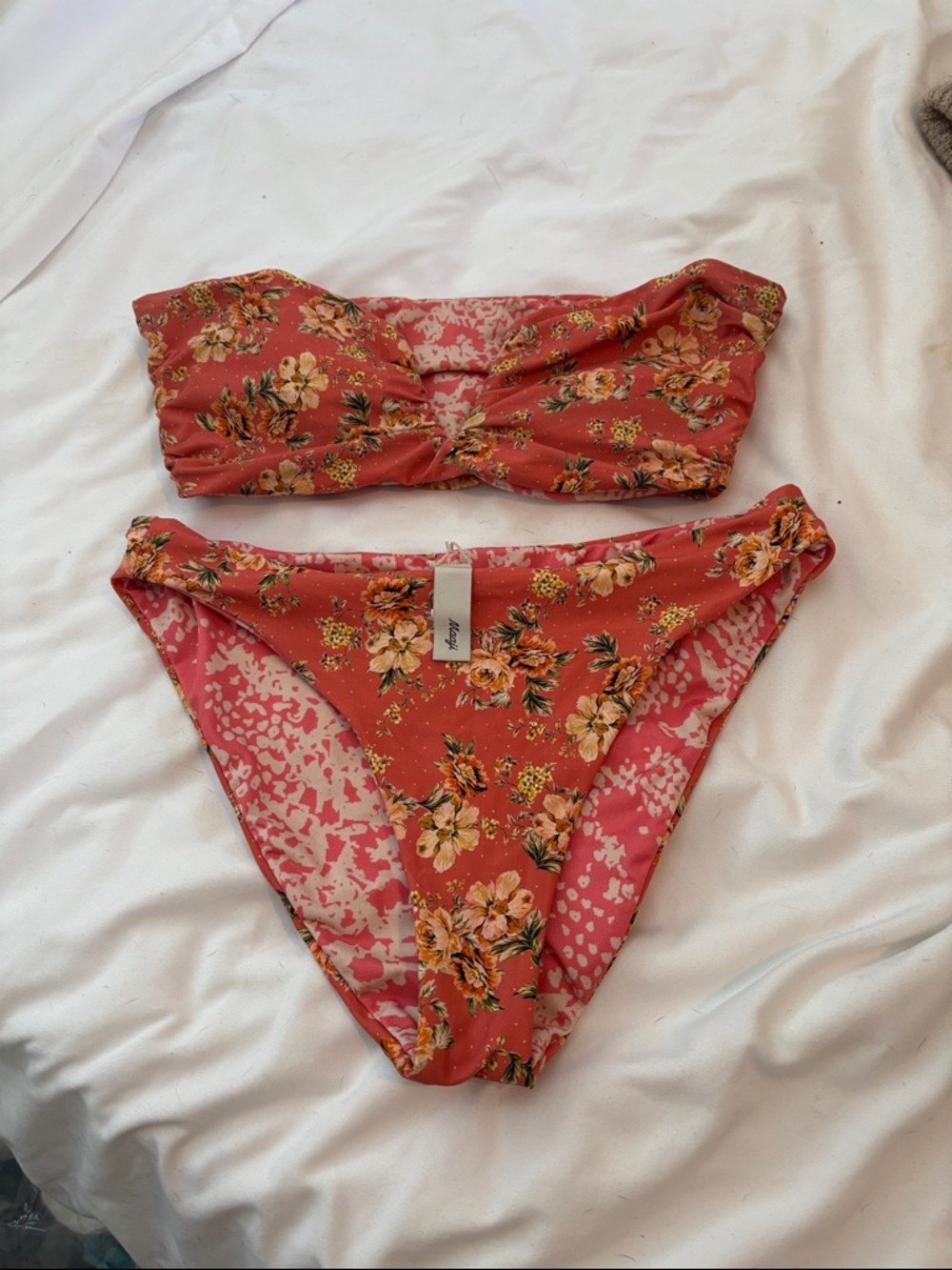 Maaji Sublime Reversible Floral Bandeau Bikini Set